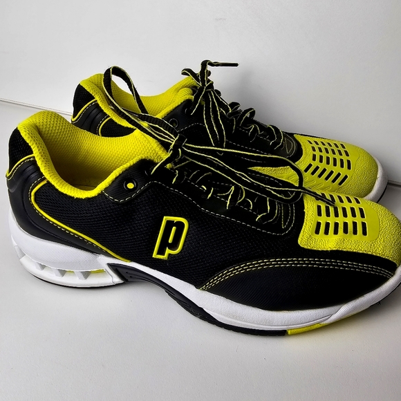 Prince Rebel 2 Tennis Classic Sneakers  Mens Size 6.5, Light Speed,Yellow/Black - Picture 1 of 11